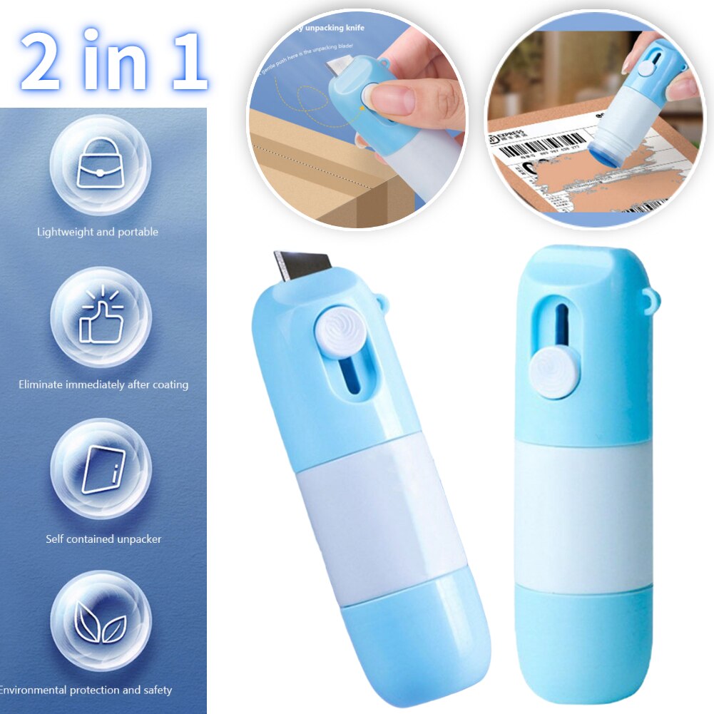 Papier termiczny korektor płynny z nożem robić rozpakowywania przenośny kurier Invocice ważne Duńczyk ochrona prywatności korektor płynny