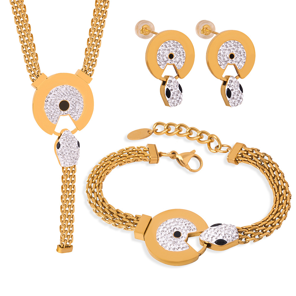 Zware Dikke Lente Ketting Slang Sieraden Set Voor Vrouwen Mode Ketting Fancy Stijl Trendy Accessoires