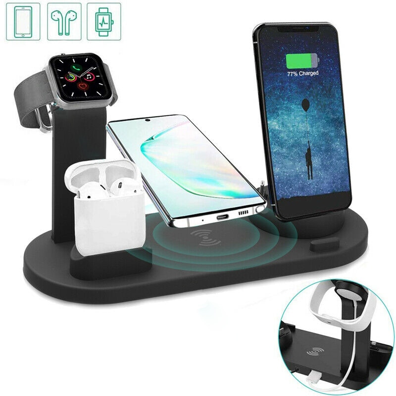 3 In 110W Qi Draadloze Oplader Stand Voor Mobiele Telefoon Snel Opladen Dock Station Telefoon Oplader Voor Airpods Pro voor Apple Horloge