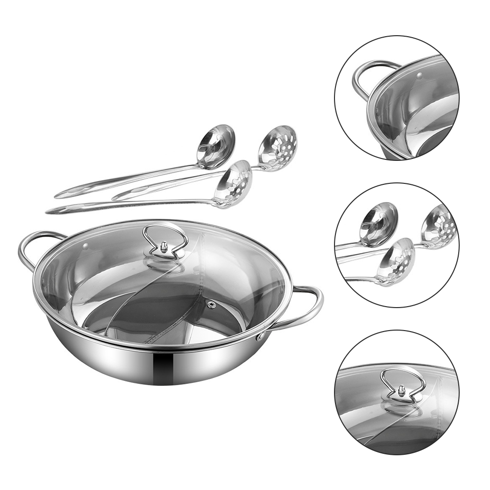 1 set of Multi-purpose Pot Restaurant Soup Pot Kitchen Pot Cooking Pot