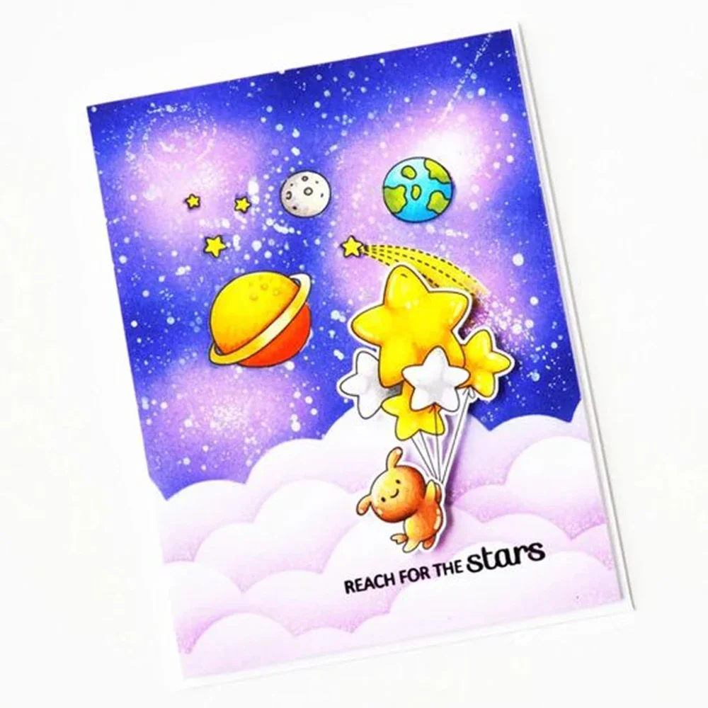 Ballonbos Sea Whale Peckish Knuffels Stempels en Stansmessen Zonnebloemen Alle Ingebouwde Stempel Voor DIY Scrapbooking Kaarten Maken