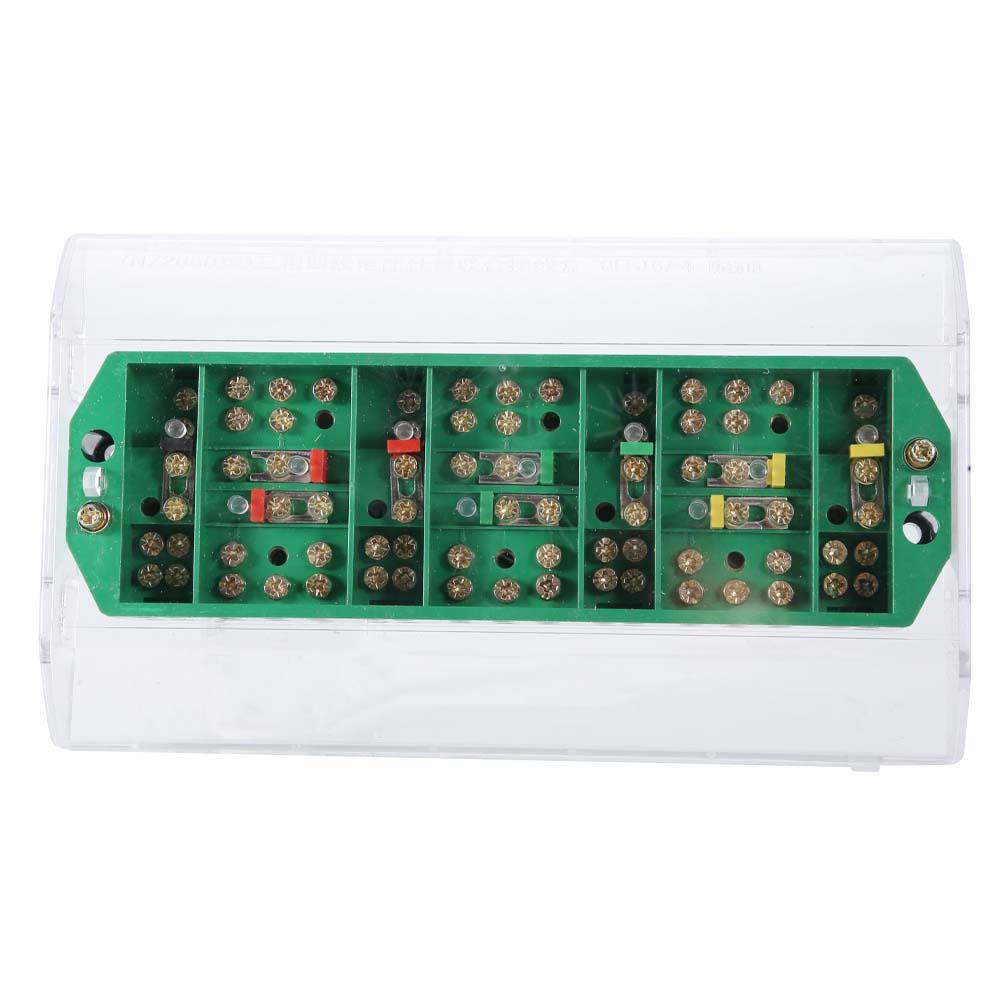QFJ6/2080-4 Three Phase Wires Household Meter Terminal Row Electrical Enclosure Junction Box with Electric Cover