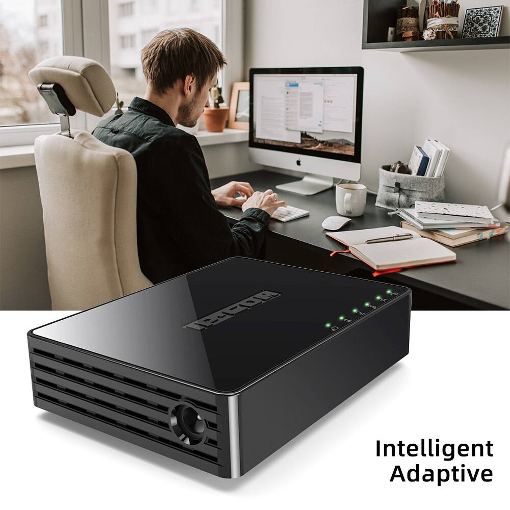 IP-COM 5 Port Gigabit Switch 10/100/1000Mbps RJ45 LAN Ethernet Fast Desktop Network Switching Hub Shunt