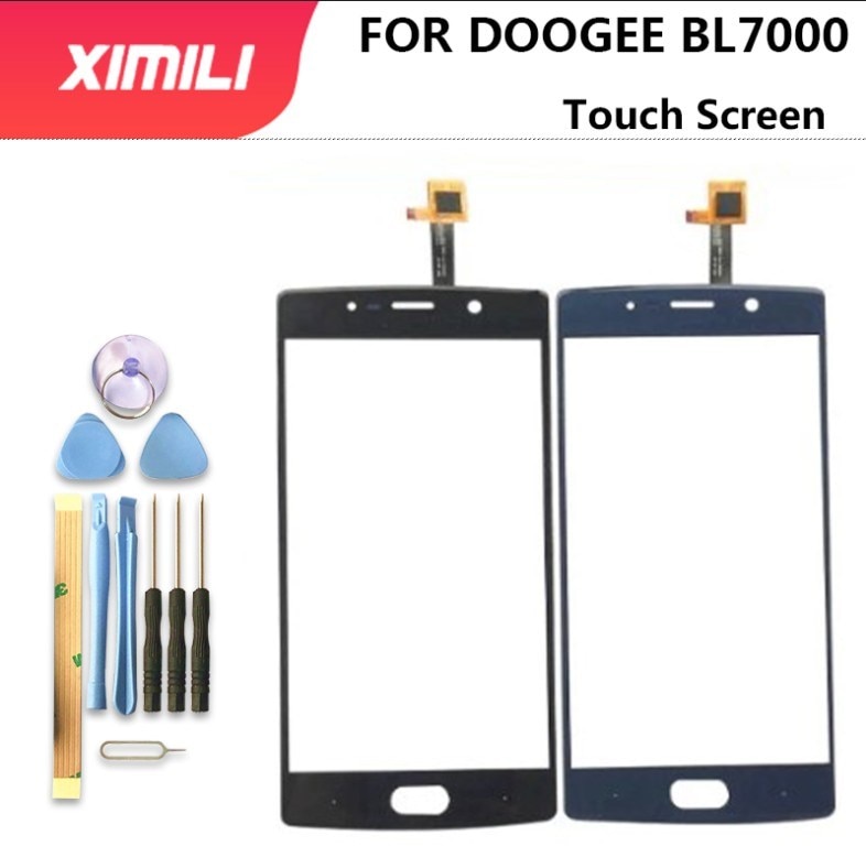 5.5 Inch Doogee BL7000 Touch Screen Glas 100% Garantie Glasspaneltouch Screen Voor BL7000 + Tools + Adhesive