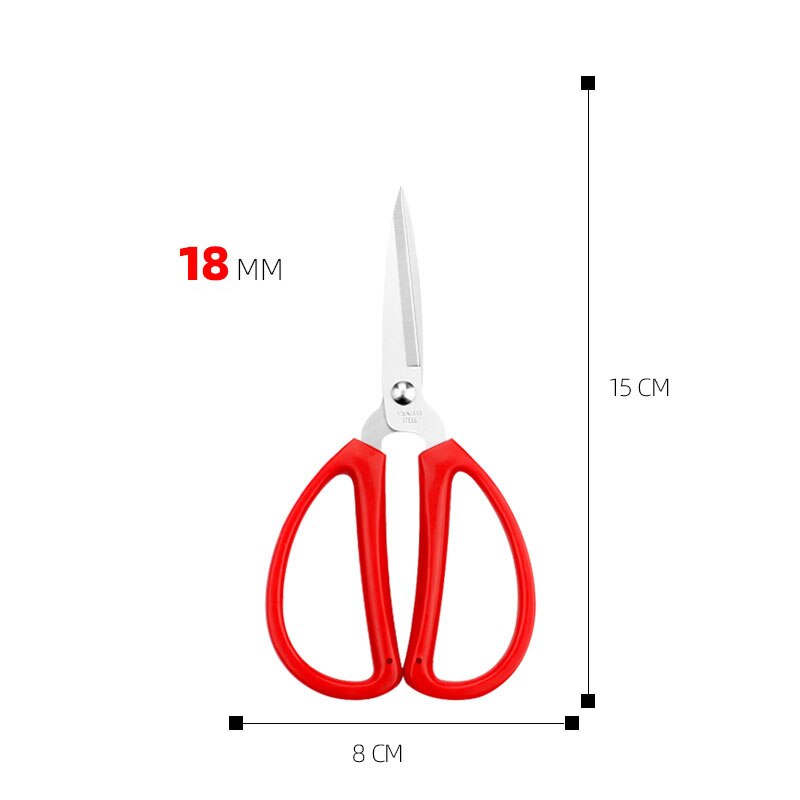 Zotoone Roestvrijstalen Kantoor Huishoudelijke Schaar Rode Plastic Handvat Cut Doek S/M/L Maat Naaien Gereedschap maat Schaar G: S