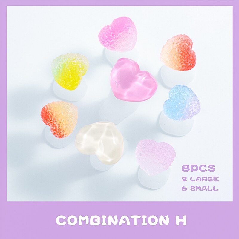 8 Stuks Accessoires Nail Art Siliconen Teen Separator Siliconen Voet Tenen Afscheiders Silicagel Celebrity Wind Teen Separator: H