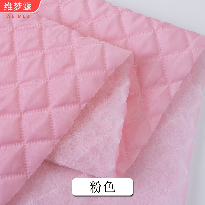 Voering Stof Gewatteerde Verdikte Katoen Wollen Jas Kleding Jas Brokaat Voor Naaien Herfst En Winter Diy Zwart Wit Polyester: Pink