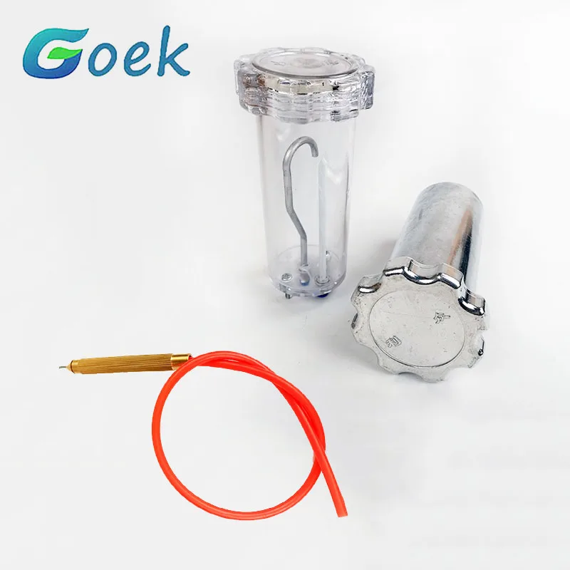 Dentalzubehör für Sandstrahler, Doppelstift, Zubehör für Aluminiumoxid-Sandstrahlmaschinen, Sandstrahleimer, Sandstrahlstift