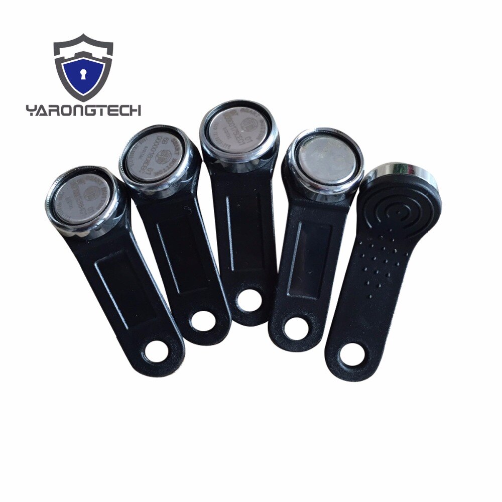 5 stücke Ibutton DS1990A-F5 TM1990 mit metall ring schwarz griff