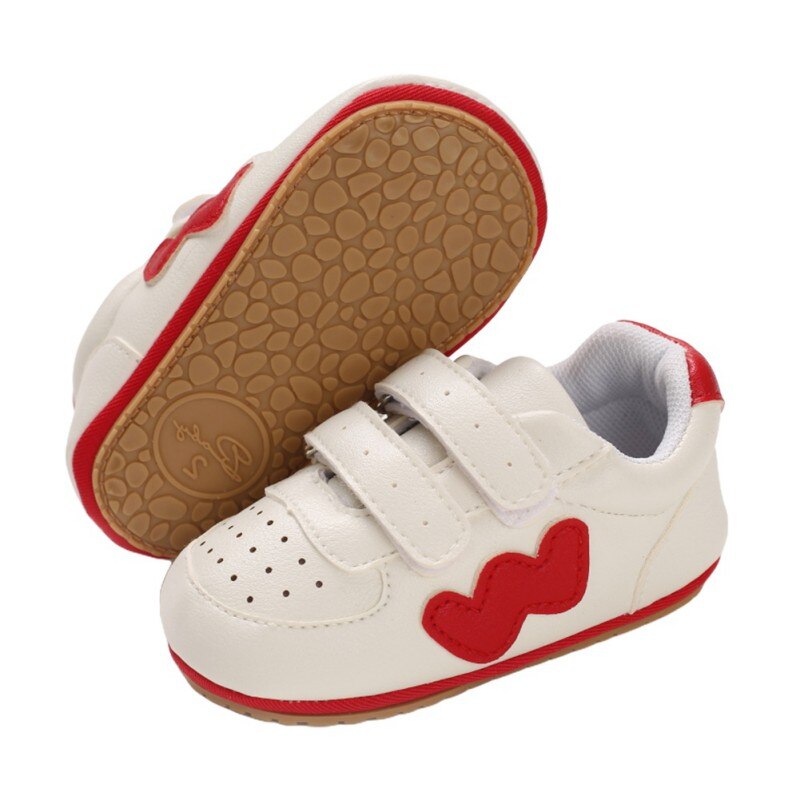 Baby Walking Shoes Solid Color Convenient Non-slip Soft Sole Baby Shoes Baby Bed Shoes: R / 0-6 Months