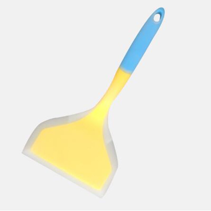 Pro silikon spatel nötkött ägg köksskrapa bred pizza spade non-stick vändare matlyftare hem köksredskap: 1