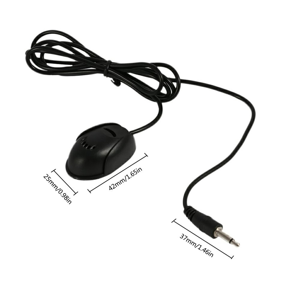 Universal Car Kit Auto External Microphone Mic For Car Cd Dvd Radio Hand-Free Call Car Radio Straight