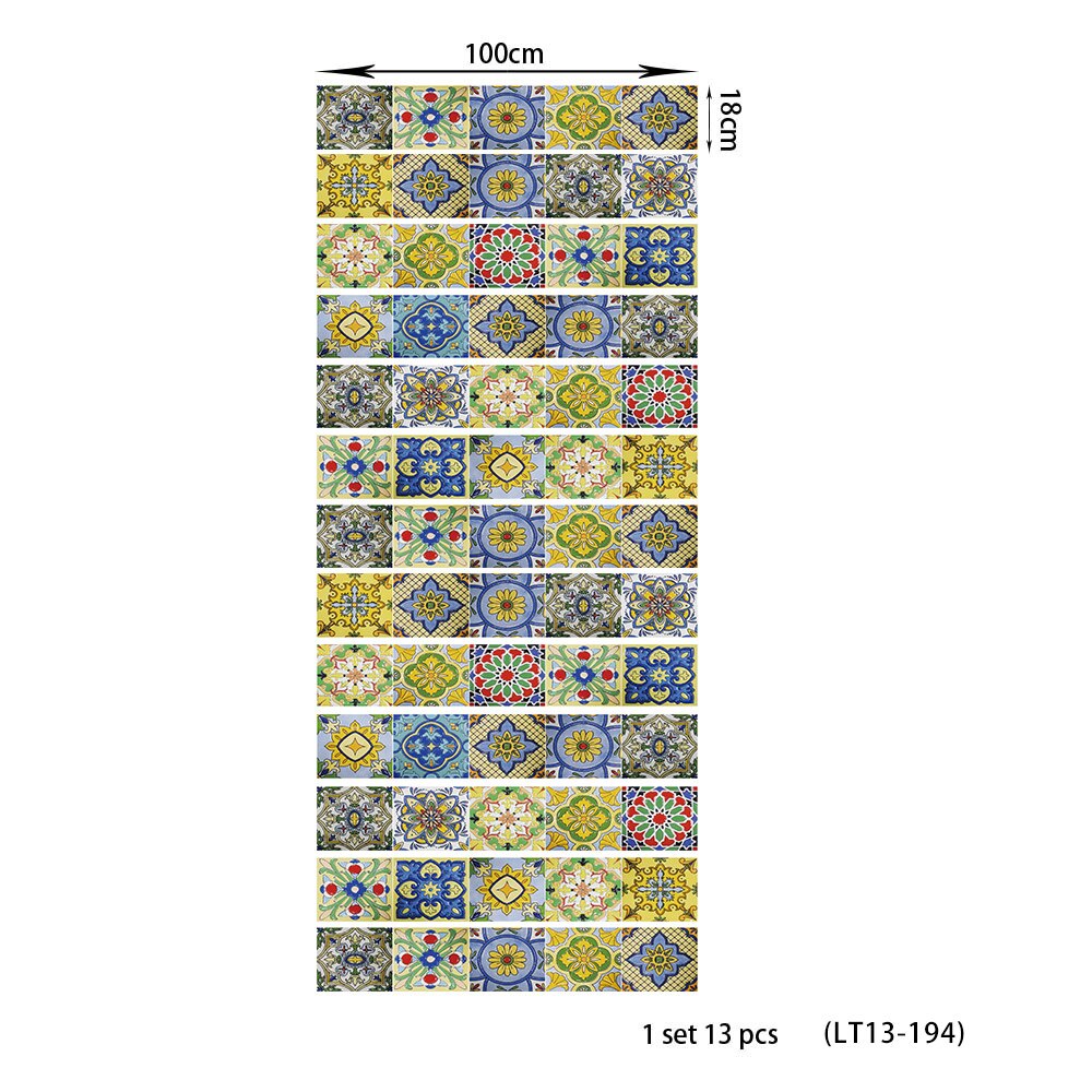 13pcs PVC thickened step stickers decorative home stairs stickers waterproof wall stickers waterproof and tile stickers: Default Title