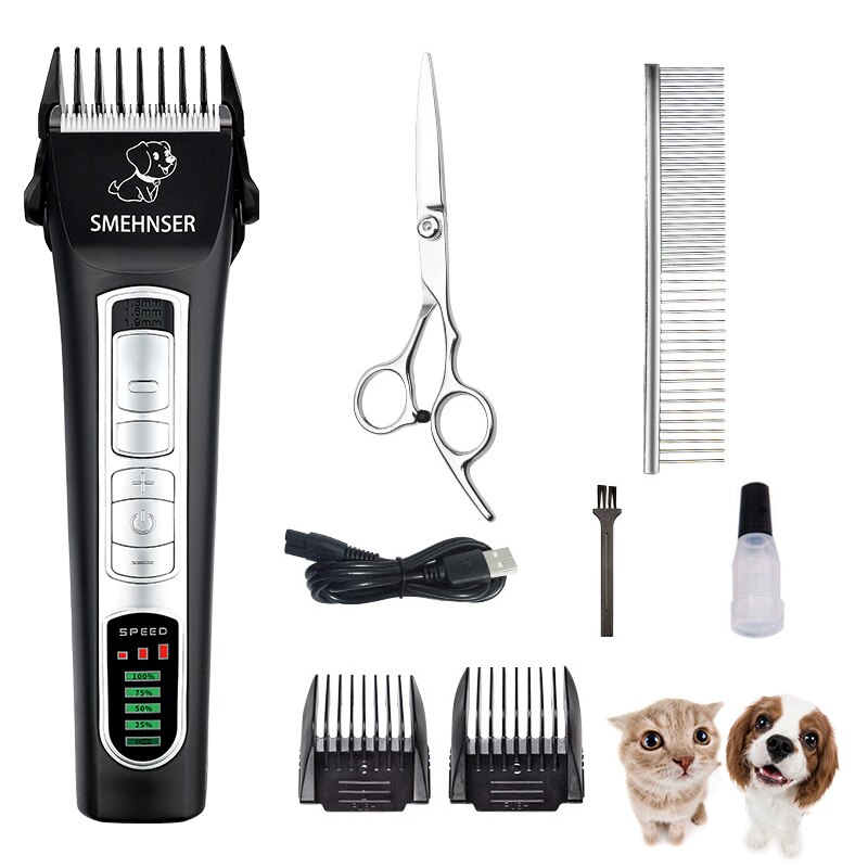 Hondentrimmer, tondeuse, scheerapparaat voor huisdieren, elektrische tondeuse voor kattenhaar, hondentrimmer met lcd-scherm, apparaat voor het knippen van huisdieren: D1- d-kit 3