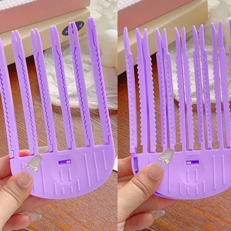 Criar penteados fofos grampos de cabelo feminino plástico curling franja pente raízes de cabelo volumizing hairpin conveniente acessórios para o cabelo