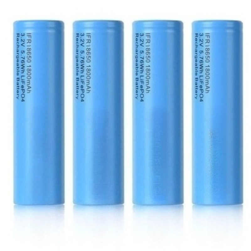 3,2V 18650 LiFePo4 Akku 1800mAh Kapazität für Starklicht-Taschenlampen, Elektrowerkzeuge, Wecker, Schreibtischlampen, Wiederaufladbare Batterien: Rosa