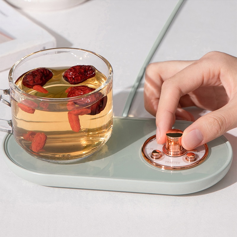 Riscaldatore per tazza USB scaldino per tazza piastra riscaldante tazza termostatica intelligente sottobicchiere 3 ingranaggi appuntamento tappetino riscaldante per caffè tè al latte