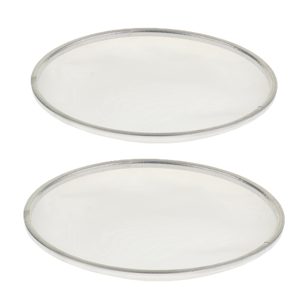 2pcs Double Layer Mesh Drum Set Heads Replacement Drumhead Aluminum Frame, 8inch & 10inch