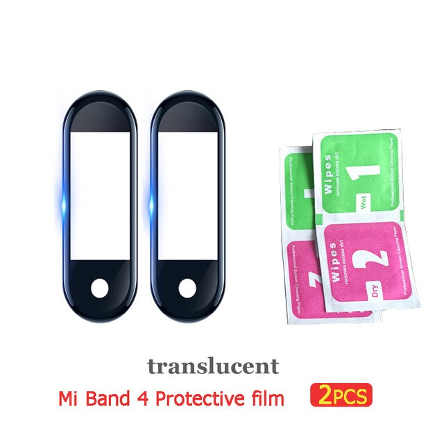 3D Schutz Glas für Xiao mi mi Band 4 Film auf mi Band4 Clever Armbinde 4 Volle Abdeckung Weichen Bildschirm Schutz mi Band4 Glas Film: 2Stücke B