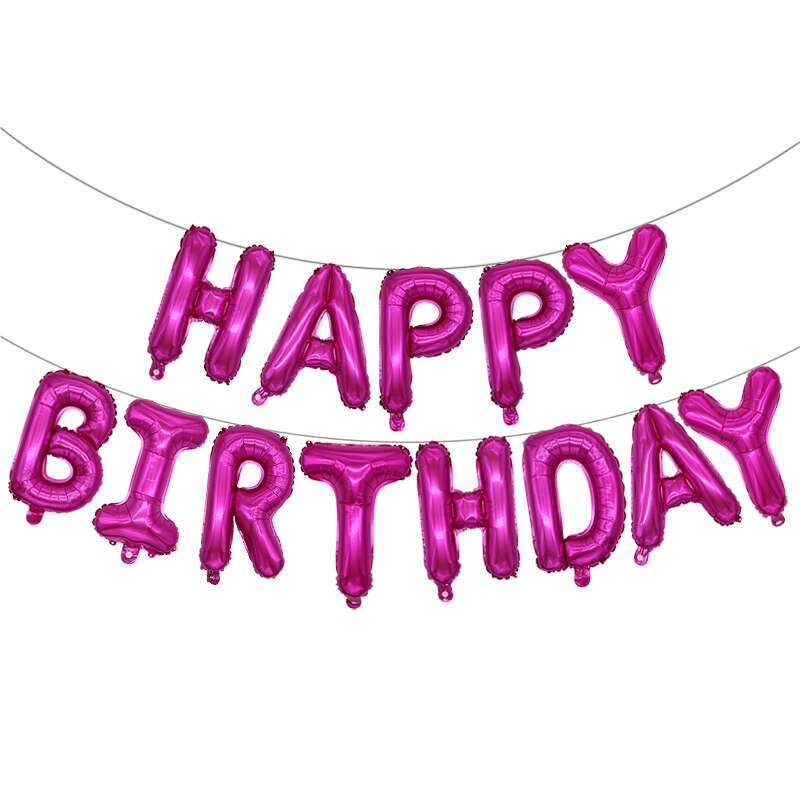 13 pièces joyeux anniversaire fête ballons feuille lettre ballon fête d'anniversaire décorations enfants adultes ballons d'anniversaire fournitures de fête: marbre