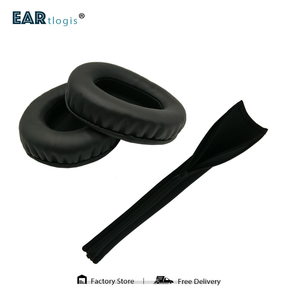 1 Set of Replacement Ear Pads Headband for SONY MDR-ZX750BN MDR-ZX750AP Earphone Earmuff Cushion Cover Bumper Sleeve: 1 Set of Black