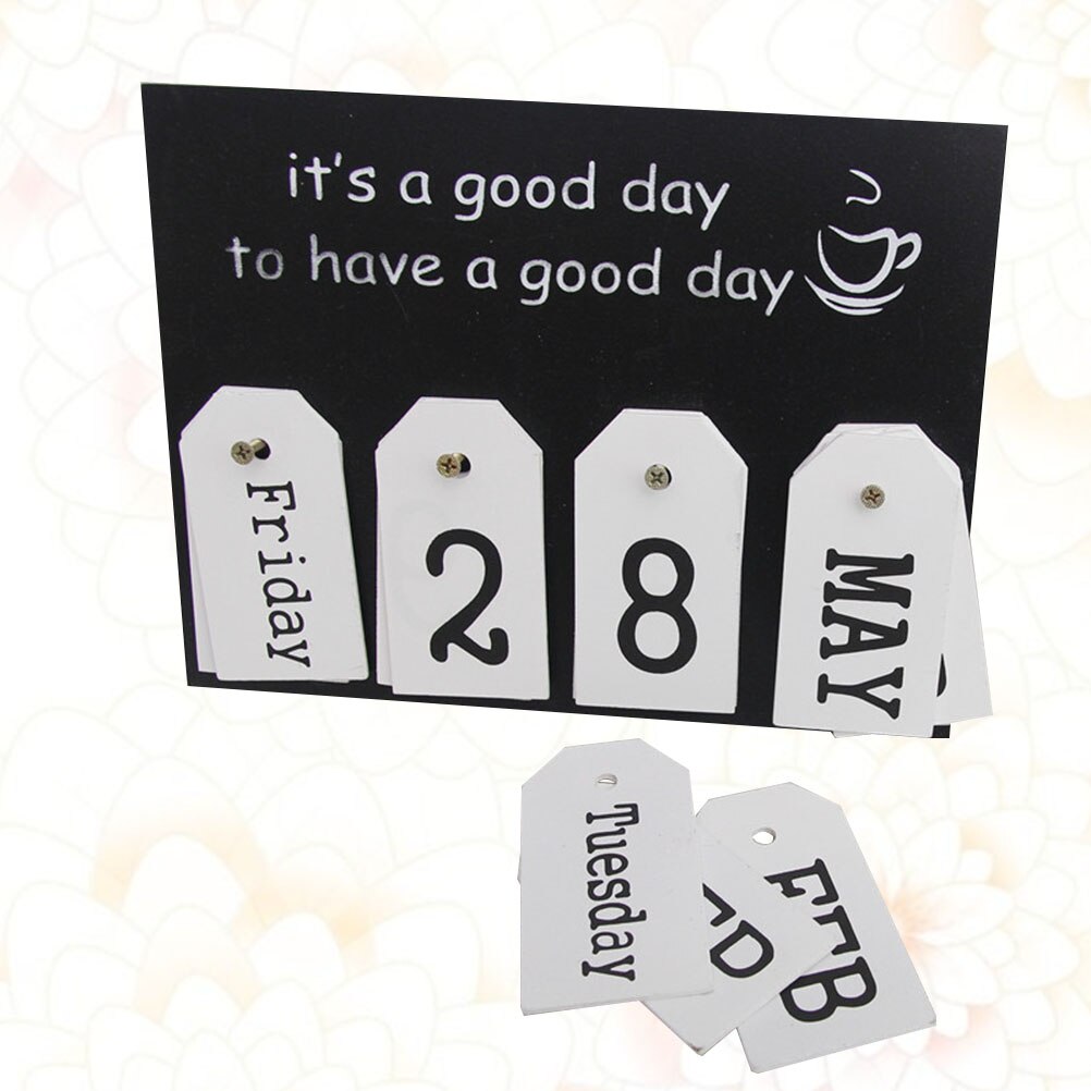 Date Cards Perpetual Calendar Desktop Hanging Ornament Wall Calendar Perpetual Calendar Hanging Calendar for Cafe Home