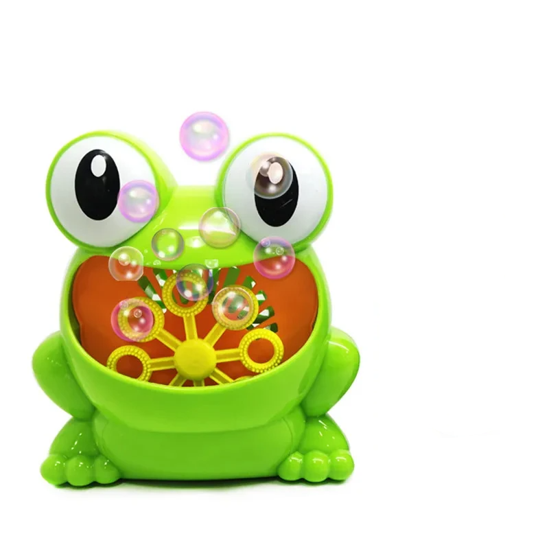 Neue Niedliche Lustige Frosch-Automatische Seifenblasenmaschine für Partys und Sommer-draussen-Spielzeug für freundlicher, und