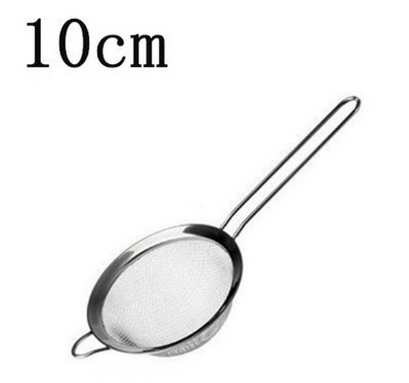 1PC Baking tools Mesh Wire Flour handheld stainless steel screen mesh strainer flour sieve Kitchen pastry tools Sifters JJ 0870