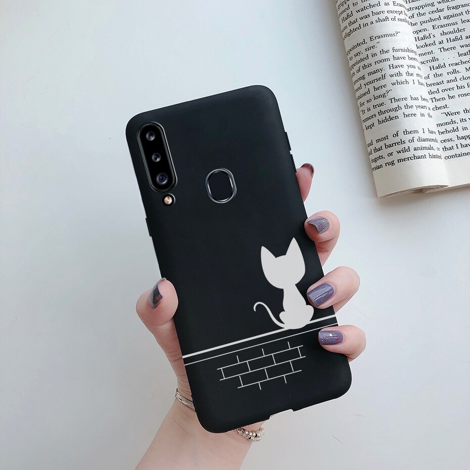 Hoesje voor samsung galaxy  a20s hoesje tpu siliconen hoesje voor samsung  a20s a207f a 20s a20 20 s a207 telefoon achterkant hoesje: Grijs