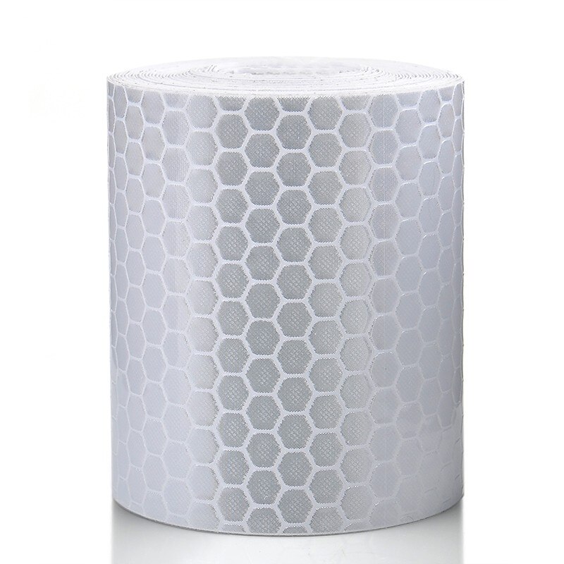 Pegatinas de cinta de advertencia para coche, Material reflectante de seguridad y protección, resistencia al agua, rollo de película, color blanco plateado, 5CM x 3M, 1 unidad