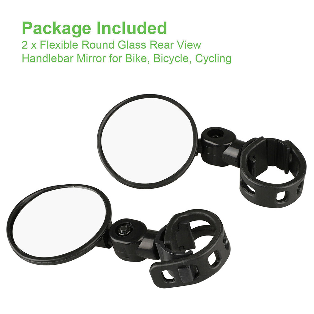 Universal 360 roterbar justerbar cykel bagudstyr vidvinklet konveks spejl cykling bagfra mtb cykel