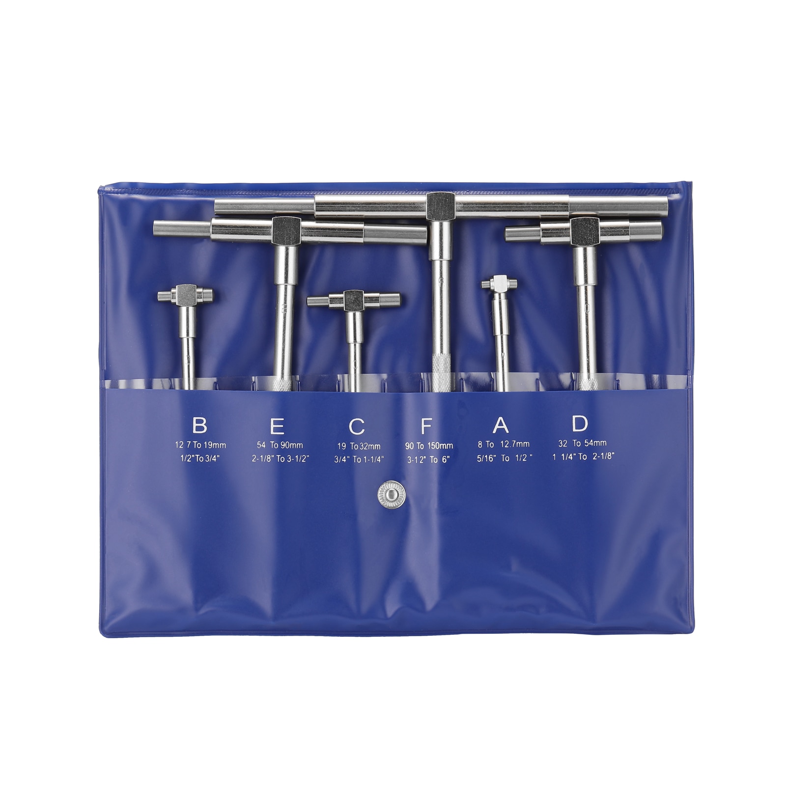 6 PCS / SET Measuring Tool Telescoping Gauges Internal Gauge Telescoping Hole Gauge for Quick Inside Measurements of Holes