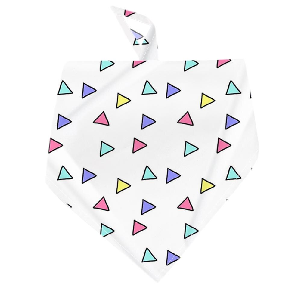 Collier bandana ajustable à 15 styles pour chiot, chat, chien, motifs géométriques, foulard: 4