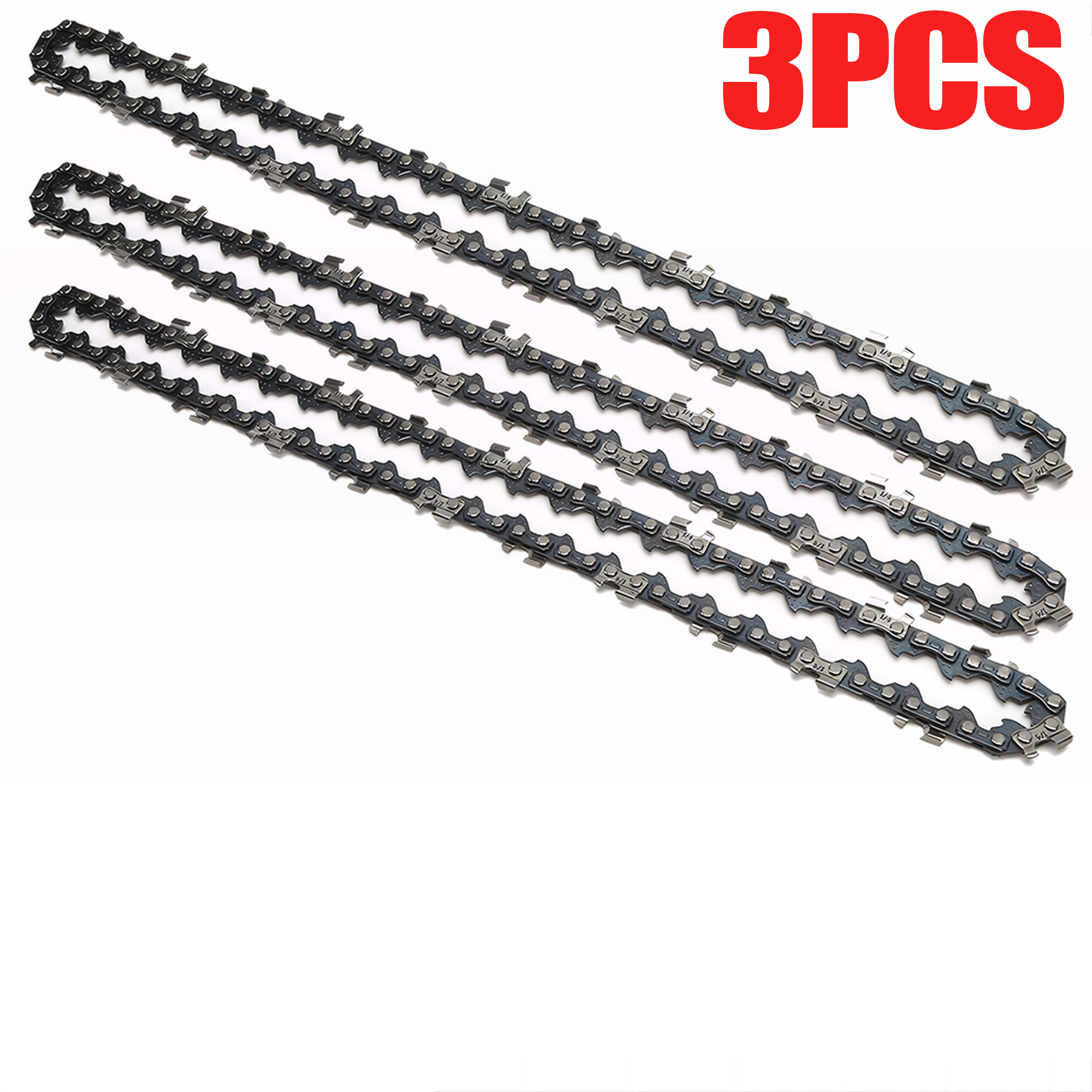 12 Inch Metalen Kettingzaag Ketting 22 Tanden 45 Aandrijfschakels Vervanging Kettingzaag Zaag Ketting Onderdelen 3/8Inch Pitch Kettingzaagbladen: Zilver