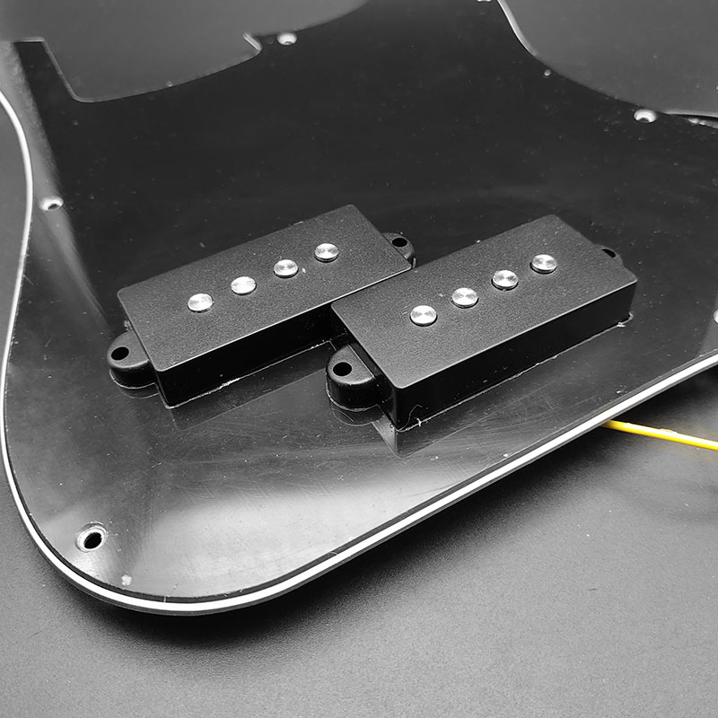 P Bass Prewired Loaded Pickguard Pickup for Precision Bass Guitar 3 Ply PB Pickups Black Electri Guitar Parts