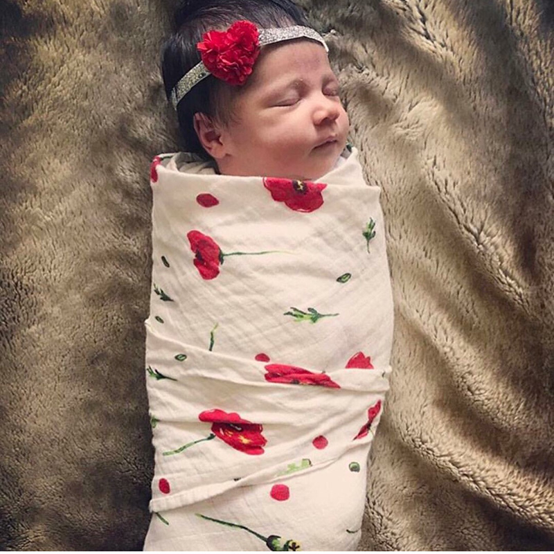 Rosa svane 100%  økologisk bomull rosa rød musselin babytepper sengetøy spedbarn swaddle håndkle for nyfødte swaddle teppe baby wrap