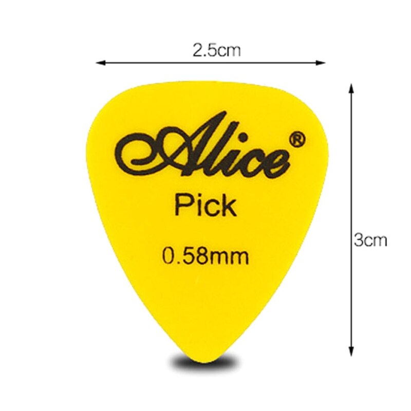 100 stk elektrisk akustisk guitar farverige picks plekter 0.58/0.71/0.81/0.96/1.20/1.50mm tykkelse tilbehør