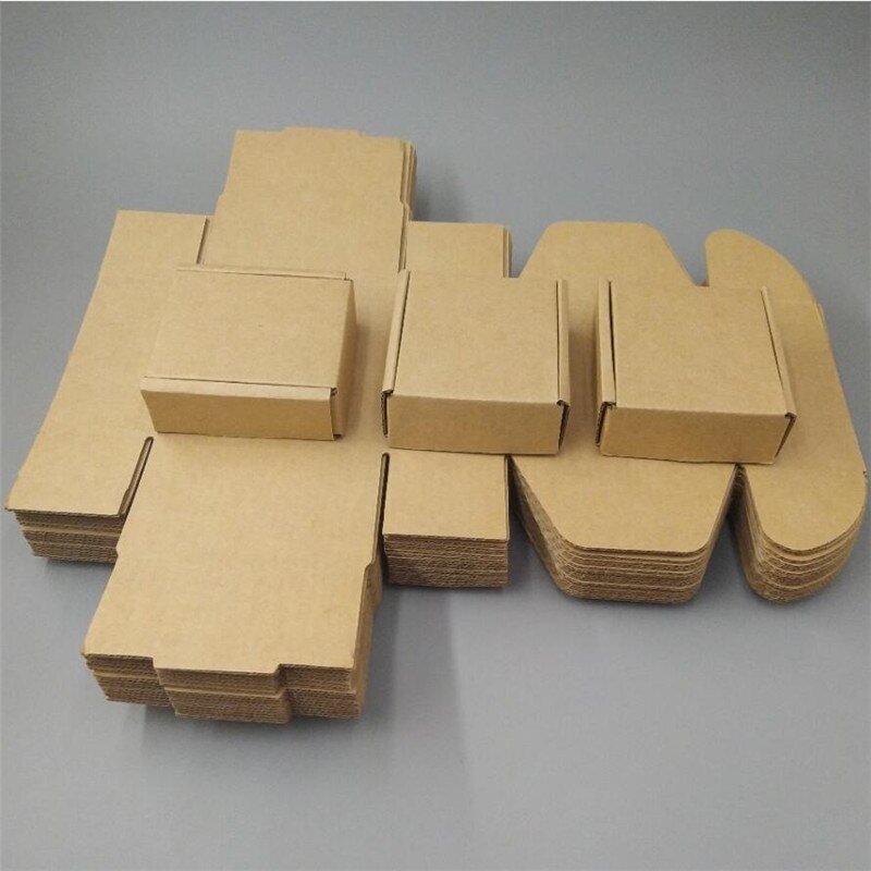 10*5*4.5cm Small Mailing Boxes Brown Kraft Carton Brown Box