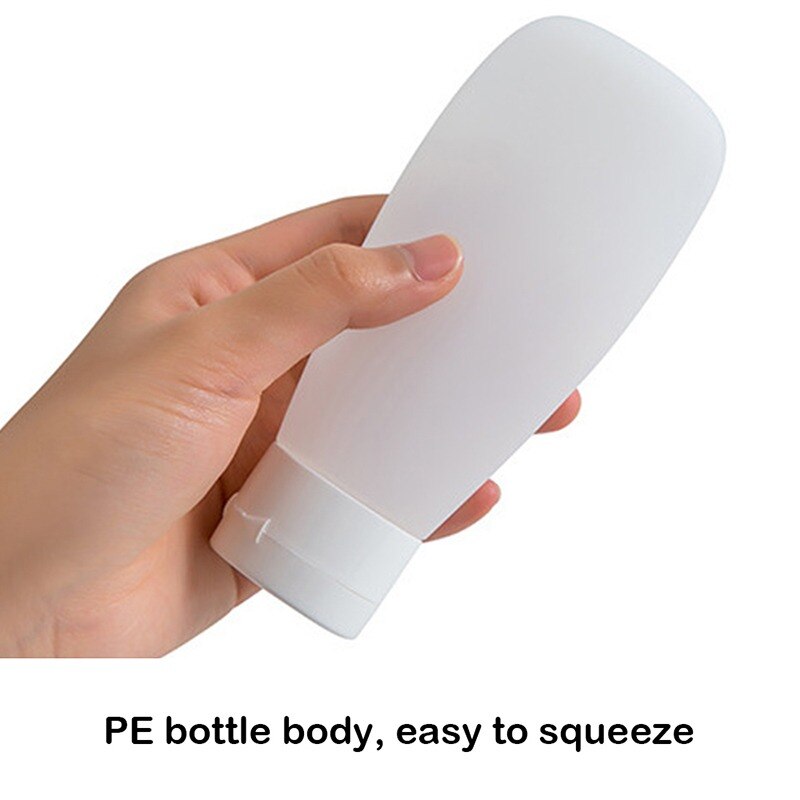 Bouteille de voyage en Silicone, Portable, Flexible, facile à presser, rechargeable, nettoyant, shampoing, bain, récipient étanche
