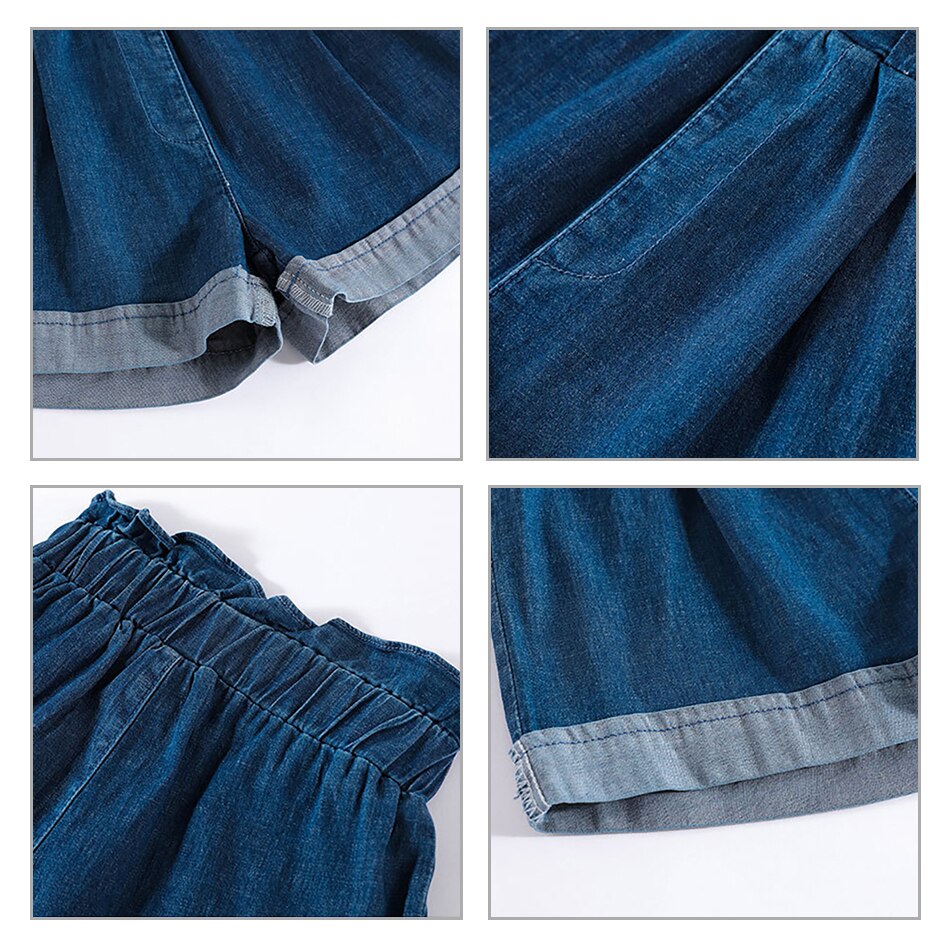 For 2-10 Years Girls Summer Jeans Denim Shorts Cute Shorts Children's Pants Girls Teen Costume