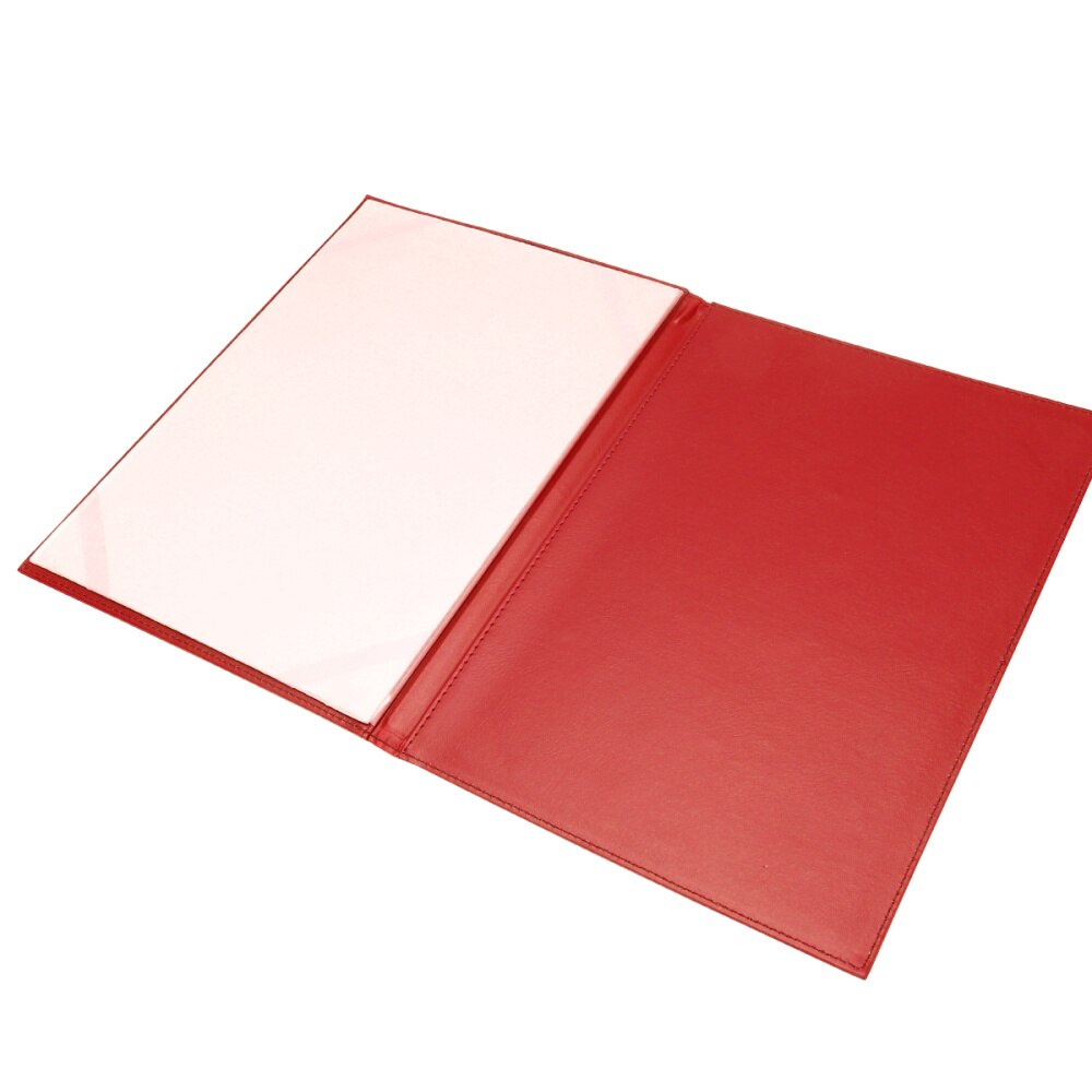 A4 læder certifikat cover certifikat mappe blank cover beskyttende etui (blå)
