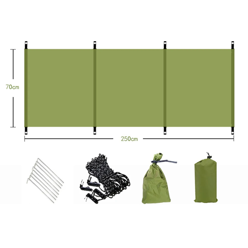 Outdoor-Windschutzscheibe, tragbare Windschutzscheibe, Sichtschutz für Camping, Picknick, Grün, Gelb, Weiß, Camping-Windschutzscheibe: MULTI