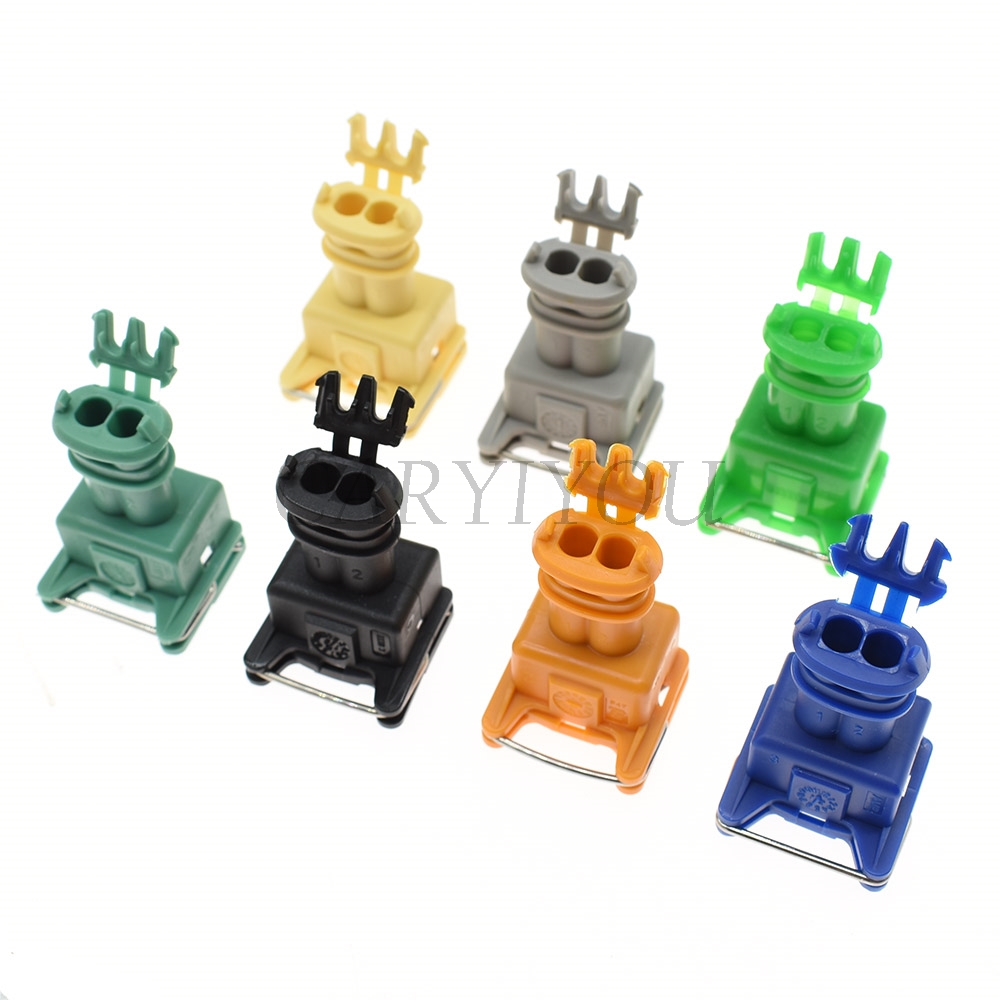 1 set 2-pins EV1 auto-brandstofinjector-stekkerconnector Junior Power Timer JPT Jetronic-kits 282189 -1 Voor auto groen blauw geel grijs