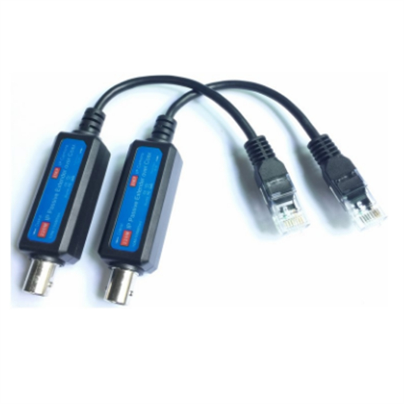 ABAC-Coaxial Transmitter Receiver Extender 1Pair 10/100Mbps 1CH Passive For IP Network For IP NVR Camera Over Coax Extender