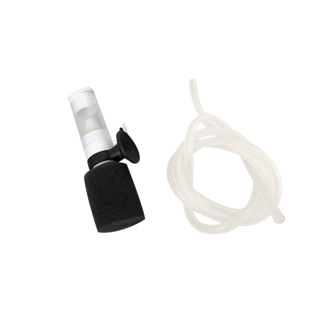 mini akvarium fisketank super stum lite pneumatisk filter vannrensing nedsenkbar oksygen fisk akvarium pumpe verktøy