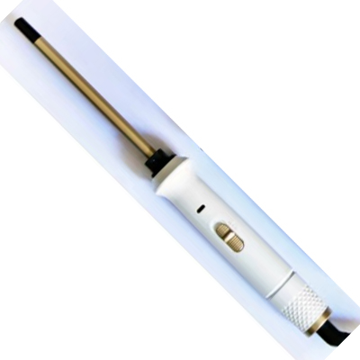 Rizador de pelo de 9mm, varita rizadora, pinzas rizadas profesionales, rizador de pelo eléctrico de cerámica, herramientas de estilismo de salón, plancha prensadora pequeña: YELLOW / AU