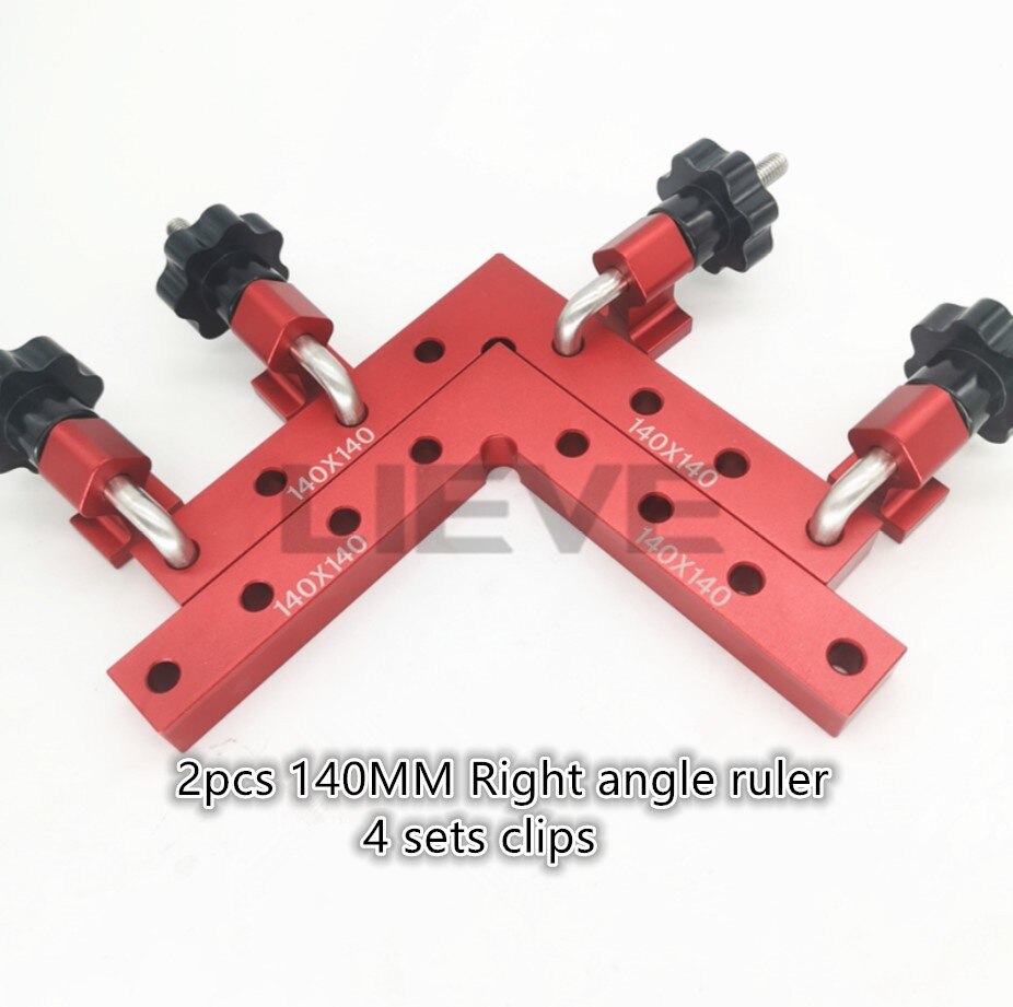 Aluminum Square Right Angle 90 Degree L-shaped Auxiliary Fixture Positioning Panel Fixing Clip Woodworking Carpenter Tools: 5