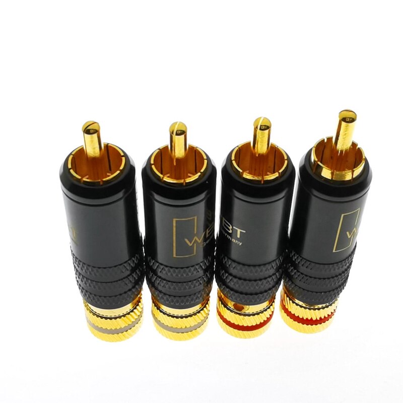 WBT-0144 Gold Überzog RCA Stecker RCA Stecker-in Typ AV o und Video Stecker Video Stecker Stecker