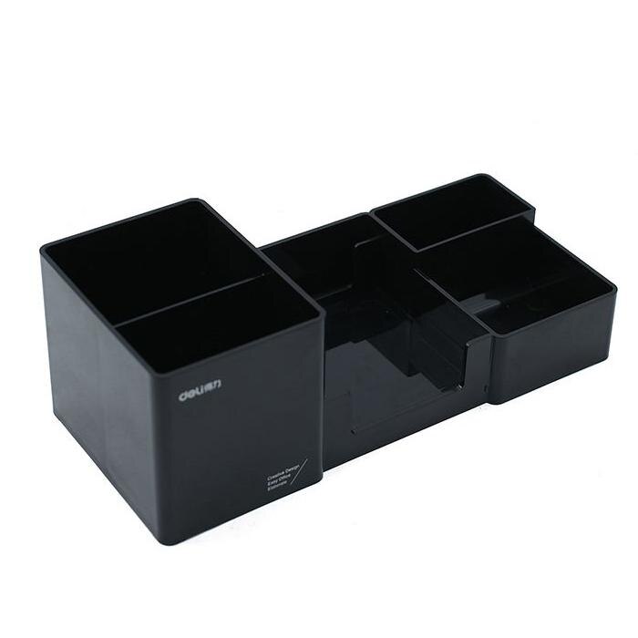 Stationery Holder Desk Accessories Rubber Feet Box Stationery Shop Penholder Office Supplies Stationery Items Desk Organizer: grey