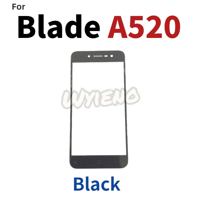 Wyieno, Panel táctil LCD frontal de cristal para ZTE Nubia Z17 lite nx591J Nubia Z17 NX563J, digitalizador, Sensor de vidrio exterior, lente de pantalla: black for blade A520